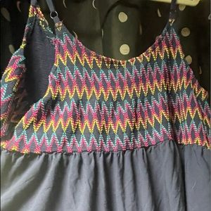Rainbow striped tank top
